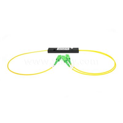 PLC Fiber Splitter ¥ 3.0mm Mini ABS Box, SM G657A1, SC/APC, untuk Kopling & Distribusi Sinyal Optik dalam Sistem PON