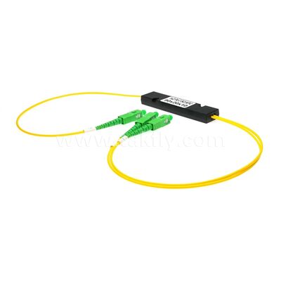 PLC Fiber Splitter ¥ 3.0mm Mini ABS Box, SM G657A1, SC/APC, untuk Kopling & Distribusi Sinyal Optik dalam Sistem PON