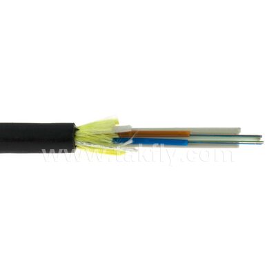 ADSS-100M Kabel Serat Optik Udara Seluruh-Dielectric Self-Supporting Kabel Fiber Optic 4/6/12/24/48/96 Serat, 100m Span, Instalasi Udara Self-Supporting