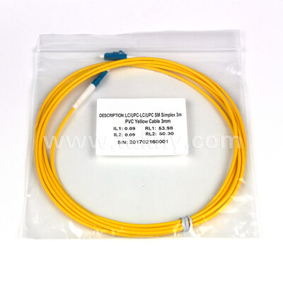 24F LC-LC Patch Cord Low Loss, High Return Loss, Telcordia GR-326 Sesuai