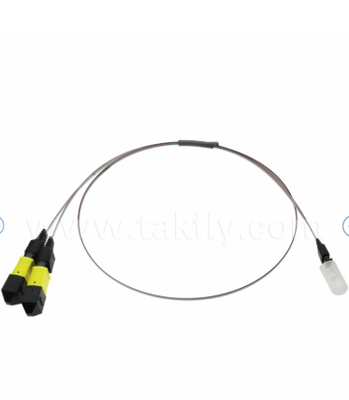 MTP-16CH-FA Fiber Array Assembly   MTP Connector to 16-Channel V-Groove Fiber Array, Low Insertion Loss, untuk High-Speed Optical Transceivers & CPO/Data Center Applications