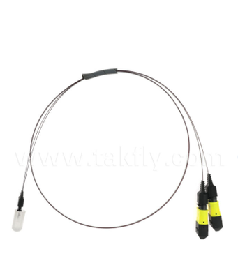 MTP-16CH-FA Fiber Array Assembly   MTP Connector to 16-Channel V-Groove Fiber Array, Low Insertion Loss, untuk High-Speed Optical Transceivers & CPO/Data Center Applications