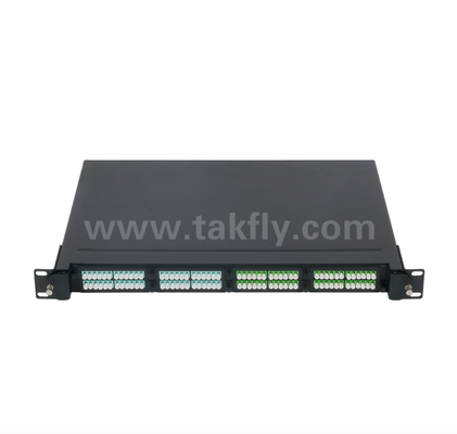 1U 19" MPO/MTP High-Density Patch Panel   4 Slot Kaset, Rack-Mount