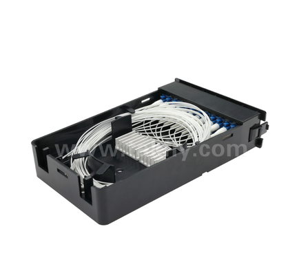 Modul Kaset Pra-Terakhir TK-HRM-04, 12C/24C, Dual-Mode: LC Pigtail Fusion atau MPO-LC Kaset Manajemen, Plug-and-Play untuk Kabel Pusat Data