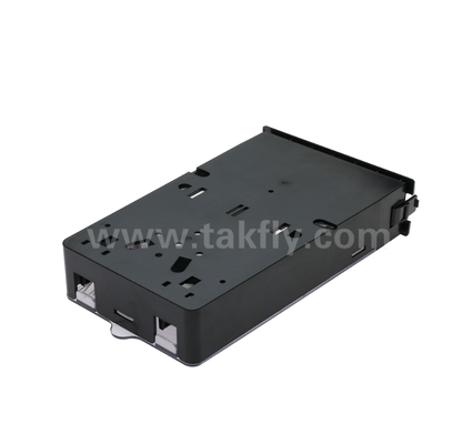 Modul Kaset Pra-Terakhir TK-HRM-04, 12C/24C, Dual-Mode: LC Pigtail Fusion atau MPO-LC Kaset Manajemen, Plug-and-Play untuk Kabel Pusat Data
