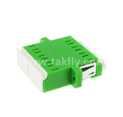 LC Quad Inner Shutter Adapter ️ 4-in-1 LC Duplex APC dengan Built-in Shutter, Melindungi Mata dari Fiber Optic Laser, IEC & RoHS Compliant, untuk Data Center & High-Power Fiber Connections