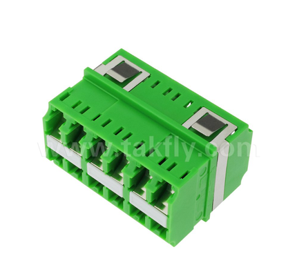 Adaptor LC-LC Densitas Tinggi 12-Port 12-Core, Transmisi Data Multi-Channel, Kerugian Insersi Rendah, untuk Pusat Data & Jaringan Serat Berkecepatan Tinggi