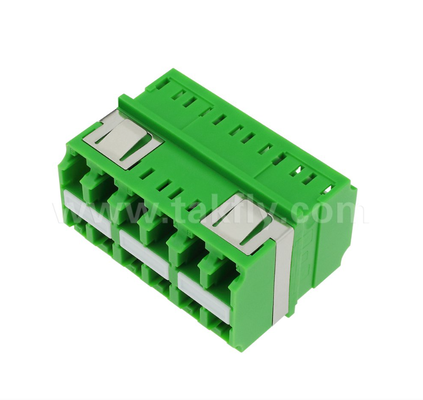 Adaptor LC-LC Densitas Tinggi 12-Port 12-Core, Transmisi Data Multi-Channel, Kerugian Insersi Rendah, untuk Pusat Data & Jaringan Serat Berkecepatan Tinggi