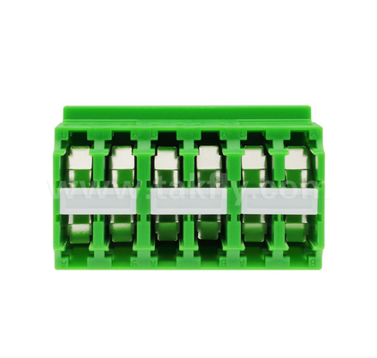 Adaptor LC-LC Densitas Tinggi 12-Port 12-Core, Transmisi Data Multi-Channel, Kerugian Insersi Rendah, untuk Pusat Data & Jaringan Serat Berkecepatan Tinggi