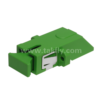 Adaptor Simpleks Tipe Diagonal SC dengan Rana Dalam Bawaan – Tahan Debu & Pelindung Mata Laser, Kehilangan Penyisipan Rendah, untuk Pusat Data & Koneksi Fiber FTTx