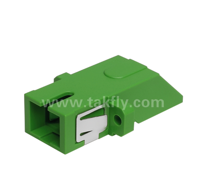 Adaptor Simpleks Tipe Diagonal SC dengan Rana Dalam Bawaan – Tahan Debu & Pelindung Mata Laser, Kehilangan Penyisipan Rendah, untuk Pusat Data & Koneksi Fiber FTTx