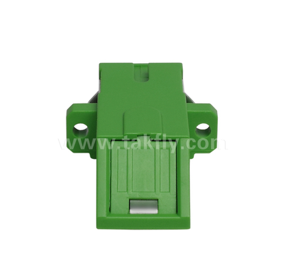 Adaptor Simpleks Tipe Diagonal SC dengan Rana Dalam Bawaan – Tahan Debu & Pelindung Mata Laser, Kehilangan Penyisipan Rendah, untuk Pusat Data & Koneksi Fiber FTTx