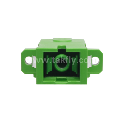 Adaptor Simpleks Tipe Diagonal SC dengan Rana Dalam Bawaan – Tahan Debu & Pelindung Mata Laser, Kehilangan Penyisipan Rendah, untuk Pusat Data & Koneksi Fiber FTTx