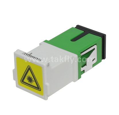 Adaptor SC Simplex dengan Penutup Eksternal & Rana Depan – Tahan Debu & Pelindung Mata Laser, Kehilangan Penyisipan Rendah, untuk Pusat Data & Koneksi Serat FTTx