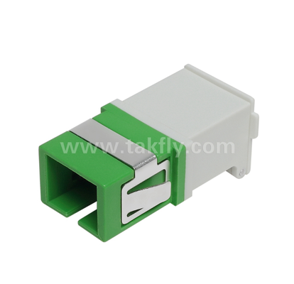 Adaptor SC Simplex dengan Penutup Eksternal & Rana Depan – Tahan Debu & Pelindung Mata Laser, Kehilangan Penyisipan Rendah, untuk Pusat Data & Koneksi Serat FTTx