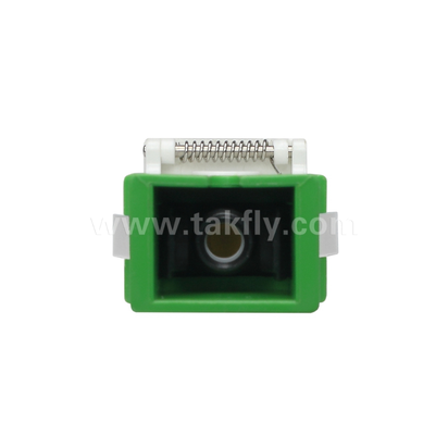 Adaptor SC Simplex dengan Penutup Eksternal & Rana Depan – Tahan Debu & Pelindung Mata Laser, Kehilangan Penyisipan Rendah, untuk Pusat Data & Koneksi Serat FTTx
