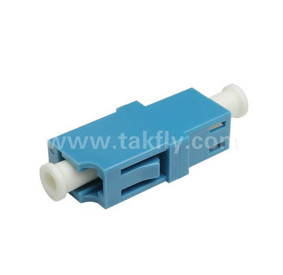 LC Simplex Fiber Adapter Low Insertion Loss, Precision Alignment, High & Low Temperature Resistant, untuk Data Center & FTTx Fiber Connections