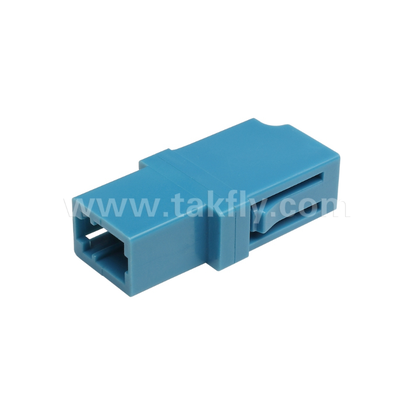 LC Simplex Fiber Adapter Low Insertion Loss, Precision Alignment, High & Low Temperature Resistant, untuk Data Center & FTTx Fiber Connections