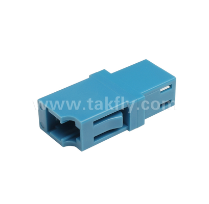 LC Simplex Fiber Adapter Low Insertion Loss, Precision Alignment, High & Low Temperature Resistant, untuk Data Center & FTTx Fiber Connections