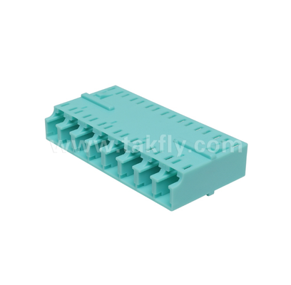 Adaptor LC 8‑Arah – Dupleks LC 8‑in‑1, Adaptor Serat Densitas Tinggi, Kehilangan Penyisipan Rendah, untuk Pusat Data & Patching Kepadatan Tinggi FTTx