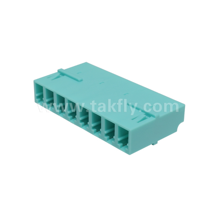 Adaptor LC 8‑Arah – Dupleks LC 8‑in‑1, Adaptor Serat Densitas Tinggi, Kehilangan Penyisipan Rendah, untuk Pusat Data & Patching Kepadatan Tinggi FTTx