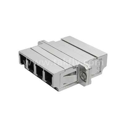 Adaptor LC Quad Metal – Antarmuka LC 4 Port Kepadatan Tinggi, Tangguh, Rugi Rendah, Tahan Suhu Tinggi & Rendah
