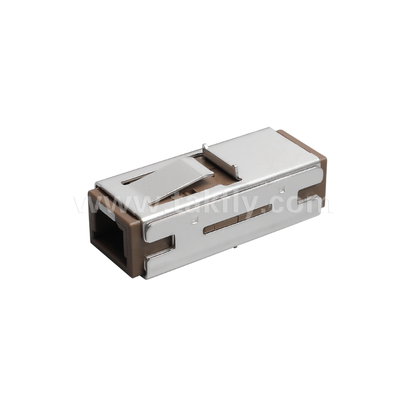 Adaptor MU Simplex – Desain Ringkas, Kehilangan Penyisipan Rendah, Selongsong Zirkonia Presisi, untuk Koneksi Serat Kepadatan Tinggi