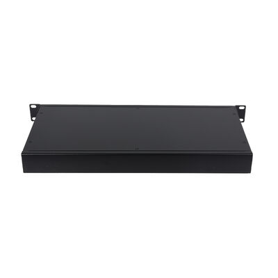 OEM 1U 19Inch 2x64 Rack Mount LC Fiber Optic PLC Splitter untuk Pusat Data FTTx