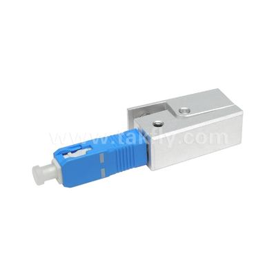 Adaptor Serat Telanjang Tipe Persegi SC – Bebas Epoksi, Dapat Digunakan Kembali, Kehilangan Penyisipan Rendah, untuk Aplikasi Pengujian & Pengukuran Serat Optik