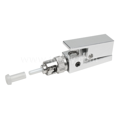ST Square Type Bare Fiber Adapter ️ Bebas Epoxy, Dapat Digunakan Kembali, Kerugian Penempatan Rendah, untuk Pengujian dan Pengukuran Serat Optik