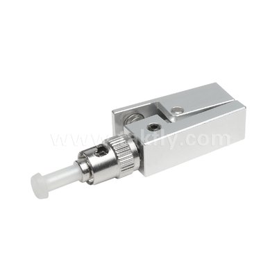 ST Square Type Bare Fiber Adapter ️ Bebas Epoxy, Dapat Digunakan Kembali, Kerugian Penempatan Rendah, untuk Pengujian dan Pengukuran Serat Optik
