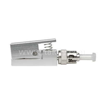 ST Square Type Bare Fiber Adapter ️ Bebas Epoxy, Dapat Digunakan Kembali, Kerugian Penempatan Rendah, untuk Pengujian dan Pengukuran Serat Optik