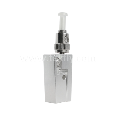 ST Square Type Bare Fiber Adapter ️ Bebas Epoxy, Dapat Digunakan Kembali, Kerugian Penempatan Rendah, untuk Pengujian dan Pengukuran Serat Optik
