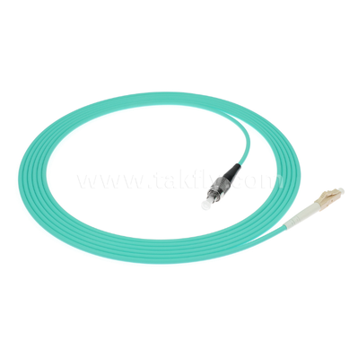 Kabel patch serat hibrida LC-FC Simplex / Duplex, Singlemode & Multimode, untuk interkoneksi jaringan yang fleksibel