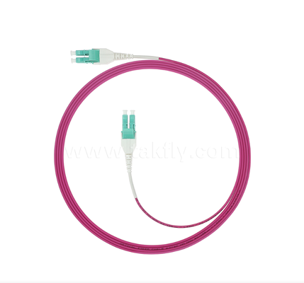 LC Uniboot Fiber Optic Patch Cord ️ Satu tabung dua inti, polaritas tetap, struktur kompak, setengah volume kabel untuk kabel kepadatan tinggi