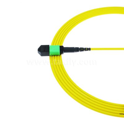 MPO MTP Patchcord SM Trunk Cable 12F Fiber Optic untuk Kabel FTTX Pusat Data AI Telecom