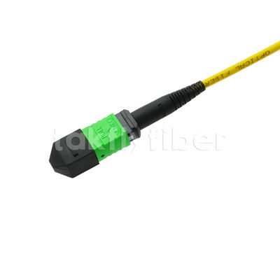 MPO MTP Patchcord SM Trunk Cable 12F Fiber Optic untuk Kabel FTTX Pusat Data AI Telecom