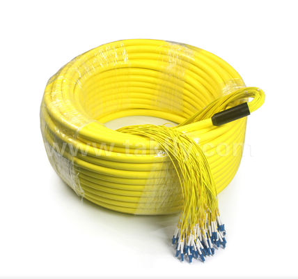 96-Core LC-LC Pre-terminated Breakout Patch Cord Densitas Tinggi, Konfigurasi Breakout Khusus (Bare Fiber / 0.9mm / 2.0mm / 3.0mm), untuk Data Center & Aplikasi Indoor / Outdoor