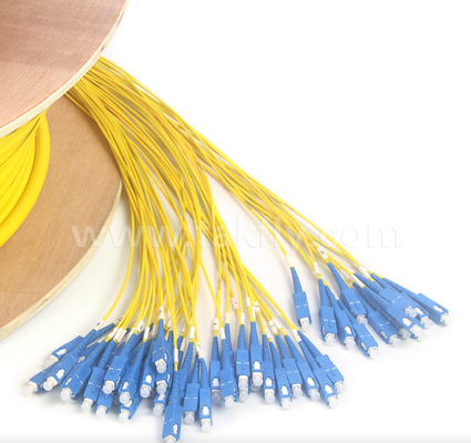 48-Core SC-SC Pre-terminated Breakout Patch Cord Densitas Tinggi, Konfigurasi Breakout Khusus (Bare Fiber / 0.9mm / 2.0mm / 3.0mm), untuk Data Center & Aplikasi Indoor / Outdoor