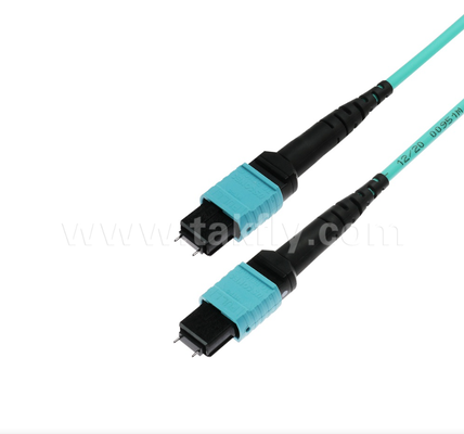 MPO/MTP 16-Fiber OM4 Trunk Cable ️ Densitas Tinggi, Kerugian Insersi Rendah untuk Pusat Data Hiperskala (40G / 100G / 400G Siap)