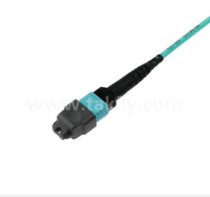 MPO/MTP 16-Fiber OM4 Trunk Cable ️ Densitas Tinggi, Kerugian Insersi Rendah untuk Pusat Data Hiperskala (40G / 100G / 400G Siap)