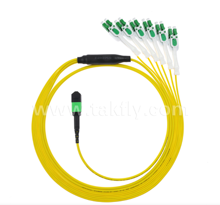 MPO/MTP-LC Uniboot Breakout Patch Cord   Dual LC in One Boot, Polasi Reversibel, Desain Menghemat Ruang