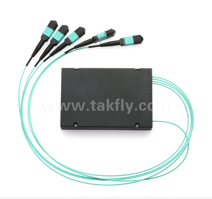 1×4 MPO/MTP OM3 PLC Splitter   High-Density Multi-fiber Splitter untuk Data Center