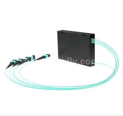 1×4 MPO/MTP OM3 PLC Splitter   High-Density Multi-fiber Splitter untuk Data Center
