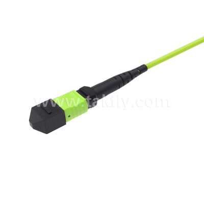 MPO/MTP Patchcord Fanout Uniboot LC Multimode OM5 Breakout Fiber Optic Cable for Data Center Cabling AI Telecom