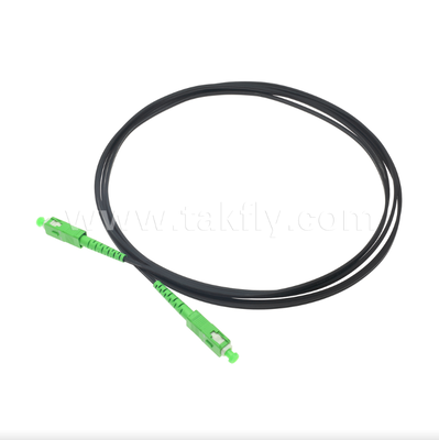 Kabel Patch FTTH Indoor Flat Drop SC/APC ke SC/APC - Simplex, Pra-terminasi, Anti-Getaran untuk Penyebaran Cepat di Dalam Gedung