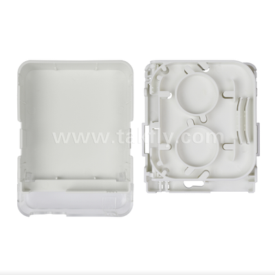 TKS-1806-02W FTTH Fiber Optic Wall Outlet   Compact Indoor Termination Box untuk Lokasi Pelanggan