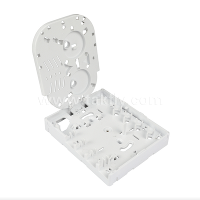TKS-1806-04D FTTH Fiber Termination Box ️ Desk/Wall Mount, 4-Port, Indoor, Mendukung Fusion Splicing & Manajemen Kabel