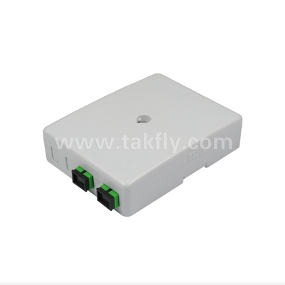 TKS-1806-02E 2-Port Wall Mount Box Protection Mechanical & Fiber Management untuk FTTH