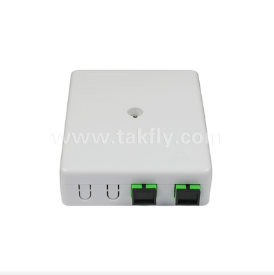 TKS-1806-02E 2-Port Wall Mount Box Protection Mechanical & Fiber Management untuk FTTH